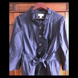 LOFT Navy linen jacket